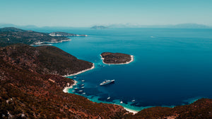 Open image in slideshow, Greek Islands Superyacht Print
