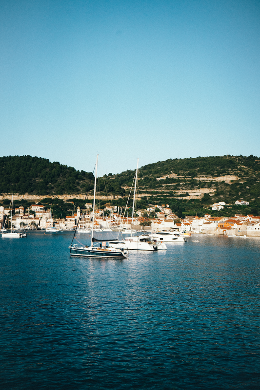 Blue Waters n Boats Print