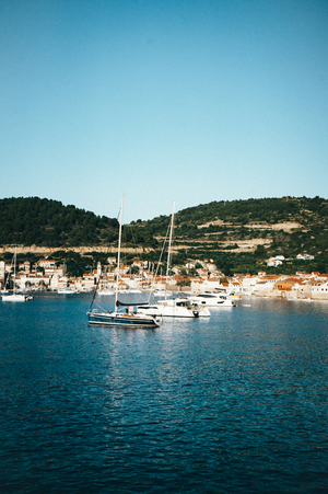 Open image in slideshow, Blue Waters n Boats Print
