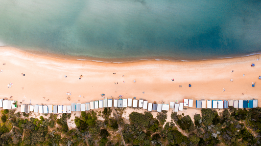A Summer evening on South Beach Print