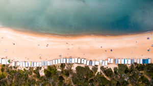 Open image in slideshow, A Summer evening on South Beach Print
