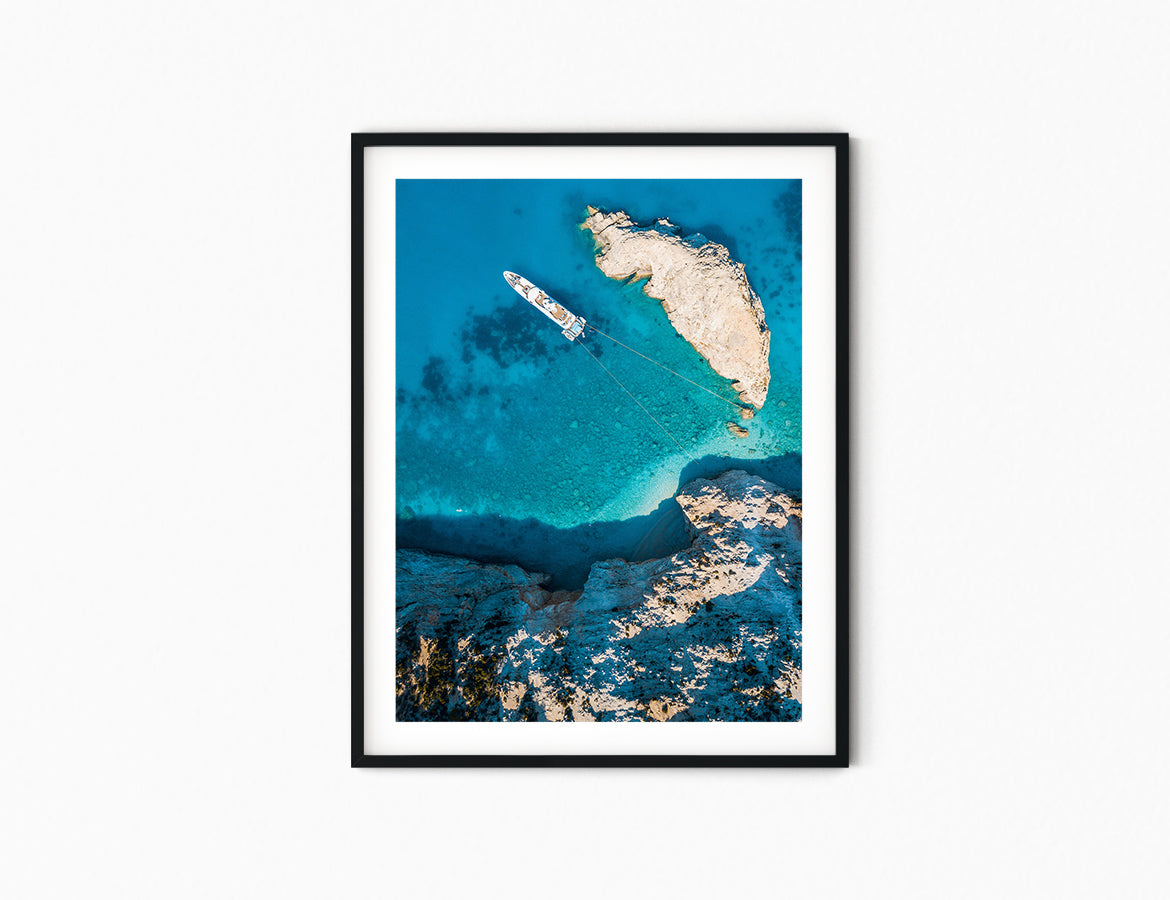 Porto Katsiki Yacht Print