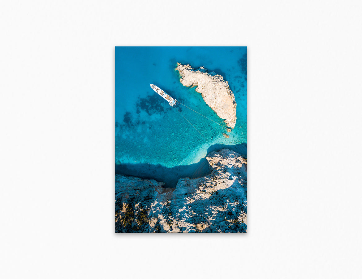 Porto Katsiki Yacht Print
