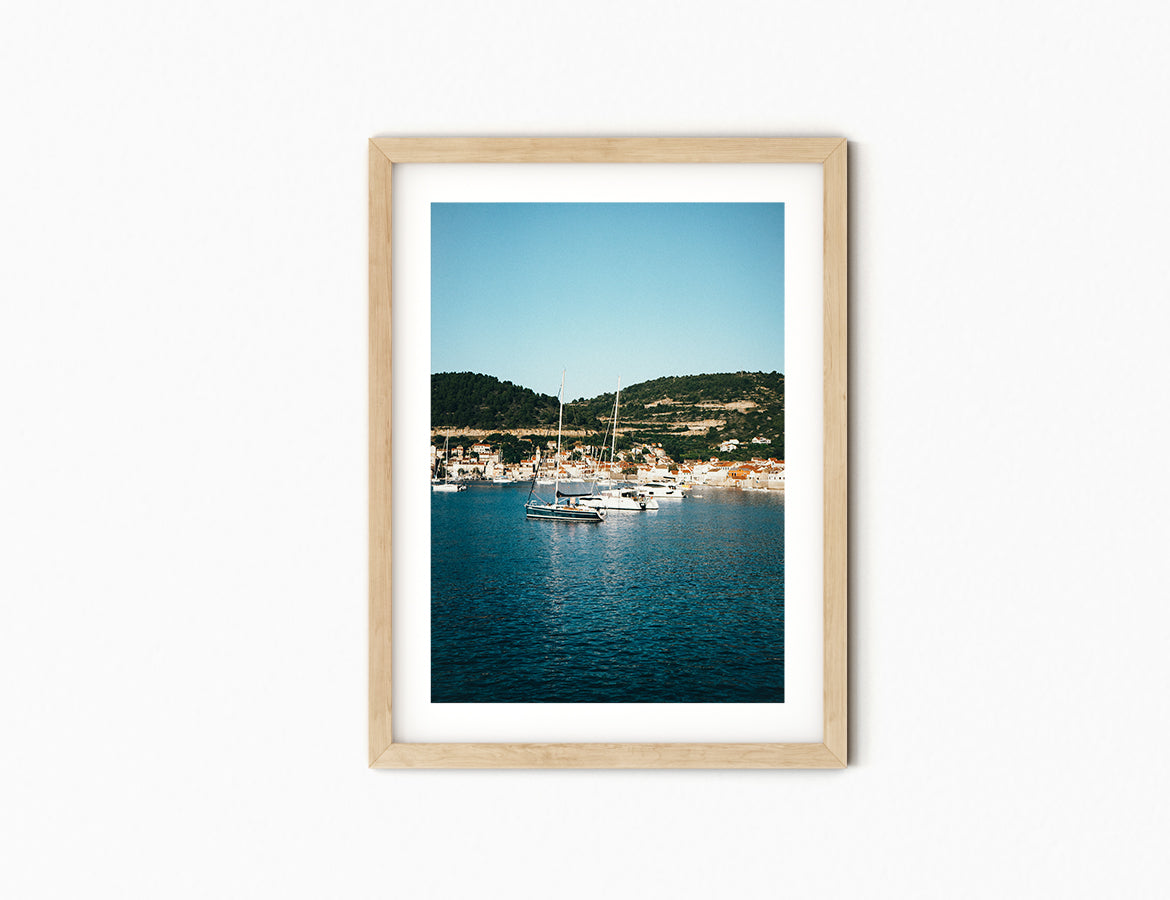 Blue Waters n Boats Print