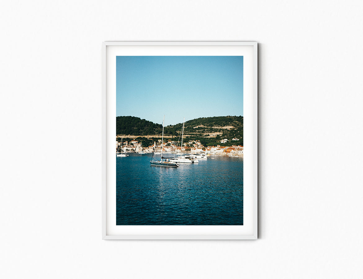 Blue Waters n Boats Print