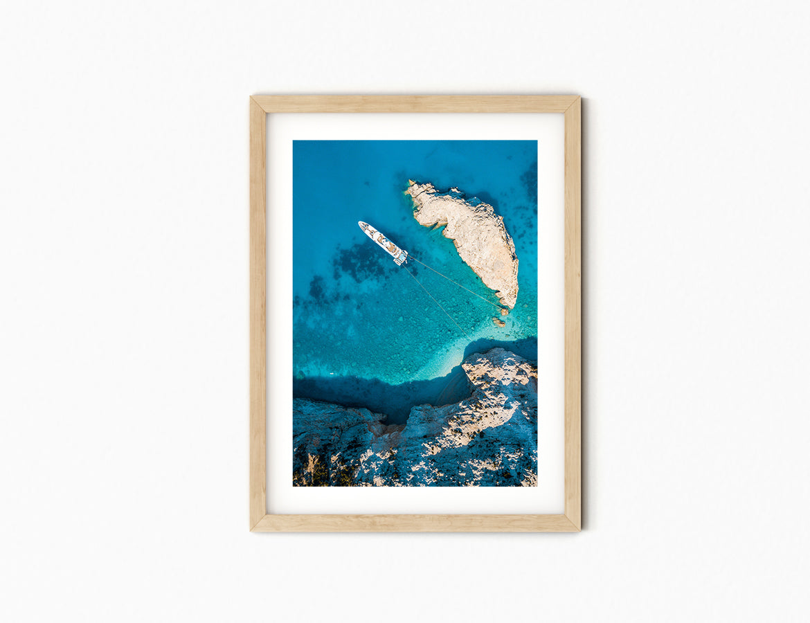 Porto Katsiki Yacht Print
