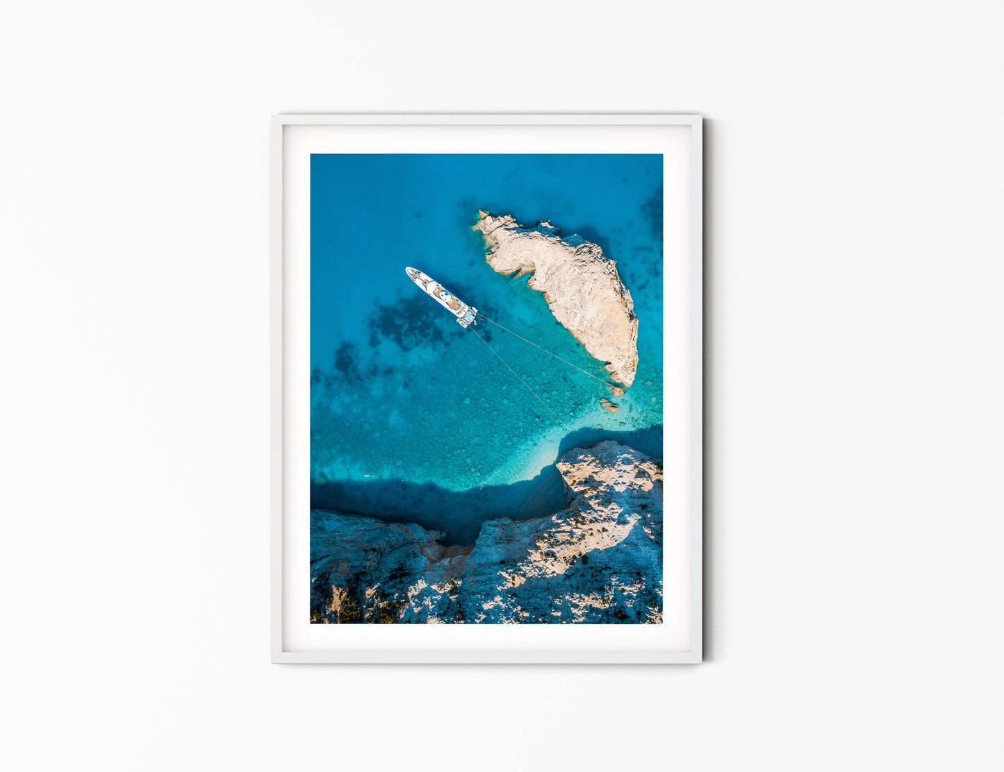 Porto Katsiki Yacht Print